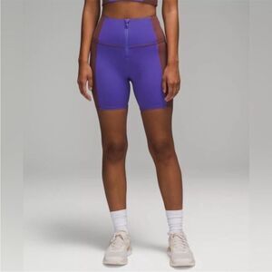 LULULEMON | Hike to Swim 6” Bike Shorts Purple & Brown Women’s Size S/M